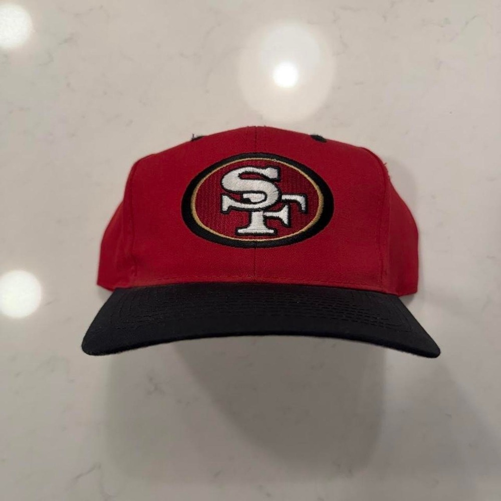 90's Vintage Logo 7 San Francisco 49ers Red Snapback